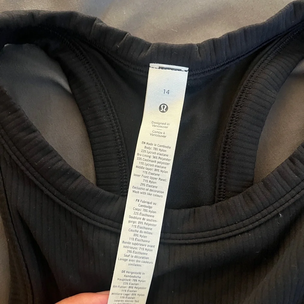 Lululemon Ribbed Nulu Racerback Yoga Tank - Picture 4 of 6